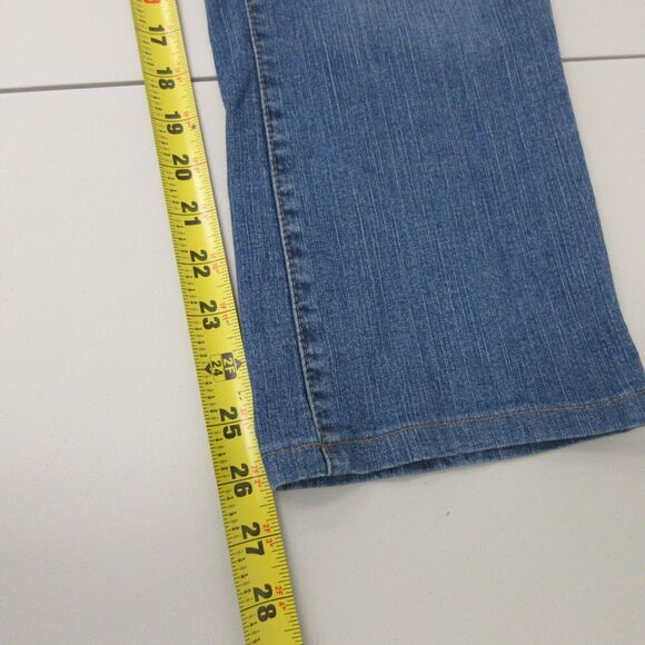 Riders by Lee Jeans Womens 16 M Blue No Gap Waist Bootcut Flap Pockets Stretch - Picture 12 of 13